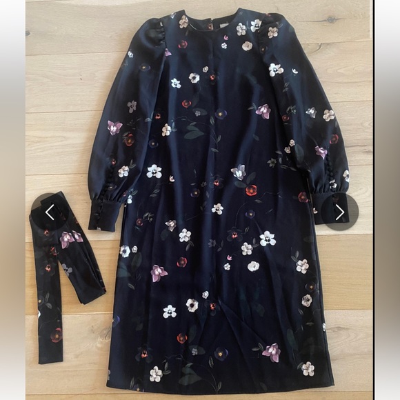 H&M Black Floral Dress - Picture 4 of 4